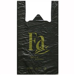 Пакет-майка ПНД Fa (Фа), цвет чёрный, 30х54 см